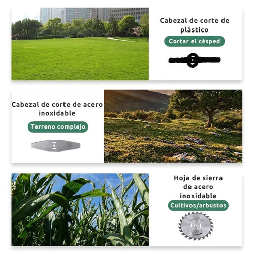 TurboBlade® | Guadaña Recargable + 2 Baterías de 48V